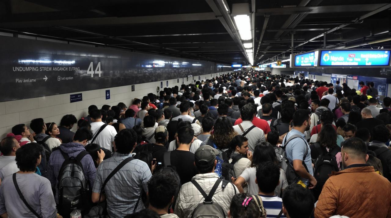 某城市地铁站突发大规模停运,数万乘客被困站内超两小时